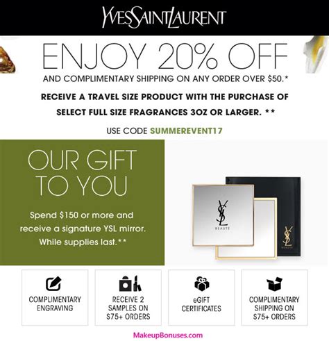 ysl beauty coupons.